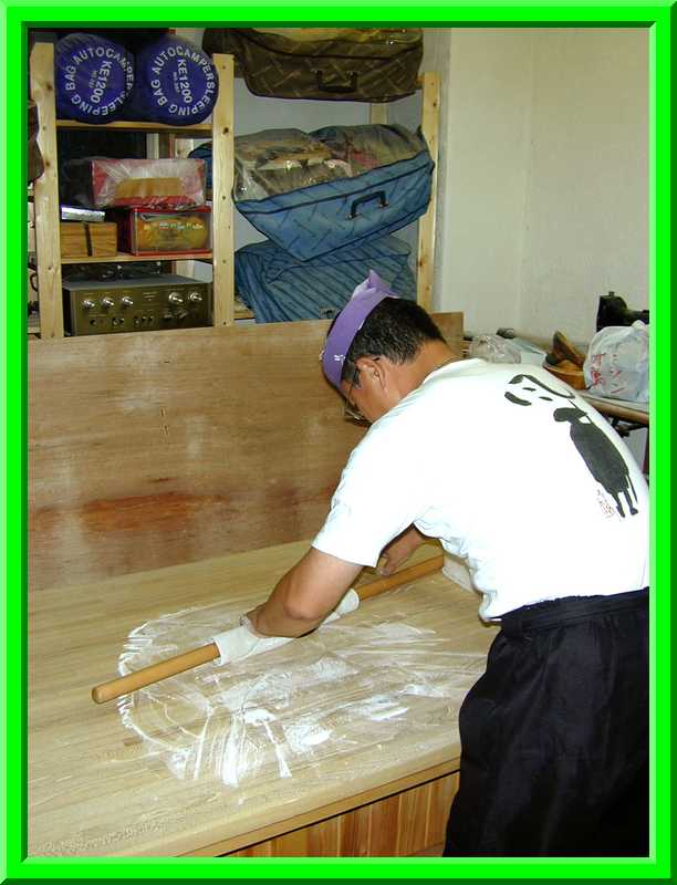 Rolling the dough